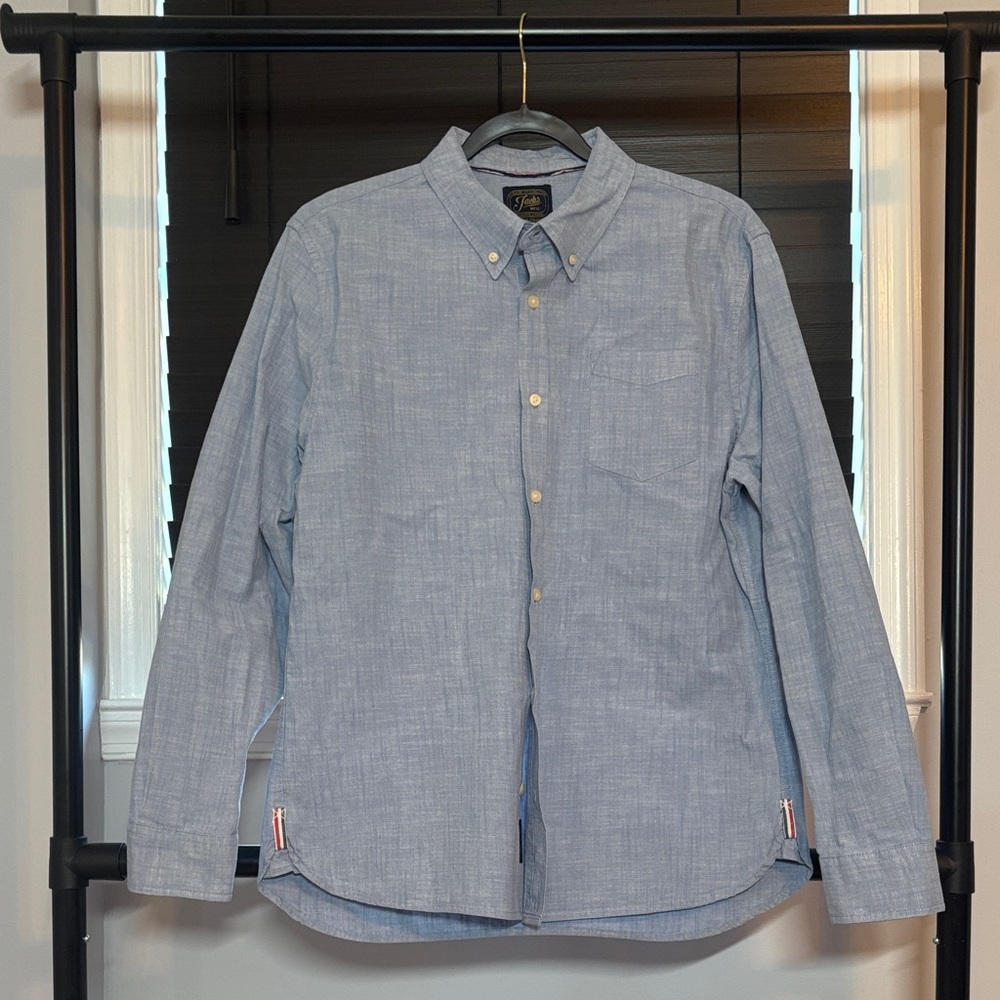 Jachs Light Indigo Chambray Button-Down Shirt